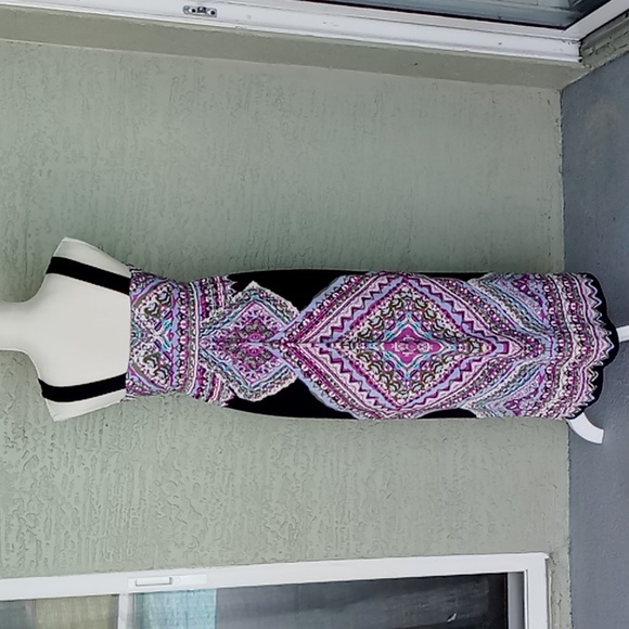 INC INTERNATIONAL Concepts Women's Sleeveless V Neck Maxi Dress Size P Easy Care - Picture 3 of 11